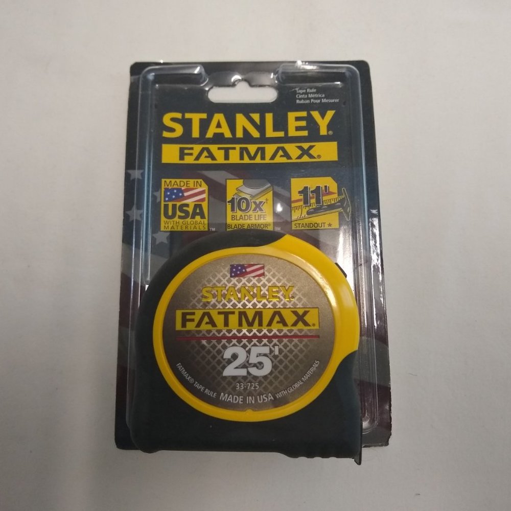 NWT Stanley FATMAX 25' tape measure